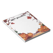 Jack O Lantern Happy Halloween Notitieblok (Schuin)