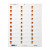 Jack O Lantern Heks Zwarte Kat Vleermuis Vintage Etiket (Full Sheet)