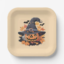 Jack-o-Lantern in het Pet van de heks Halloween