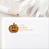 Jack O Lantern in Pumpkin Patch Label (Insitu)