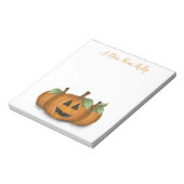 Jack O Lantern in Pumpkin Patch Notepad Notitieblok (Gedraaid)