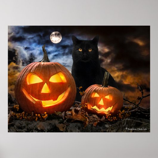 "Jack O' Lantern & Jet" Poster (Voorkant)