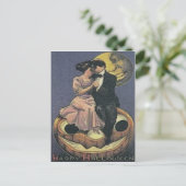 Jack O Lantern Man in de Maan Briefkaart (Staand voorkant)