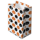 Jack-O-Lantern Medium Cadeauzakje (Voorkant Gekanteld)