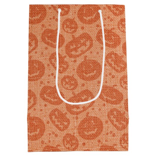 Jack-O-Lantern Medium Cadeauzakje (Achterkant)