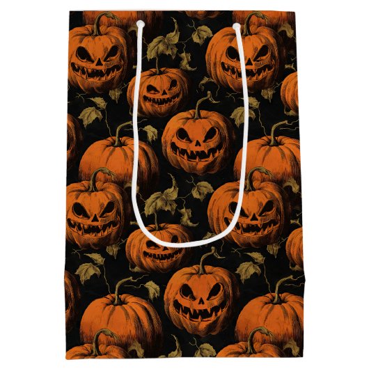 Jack O Lantern Medium Cadeauzakje (Achterkant)