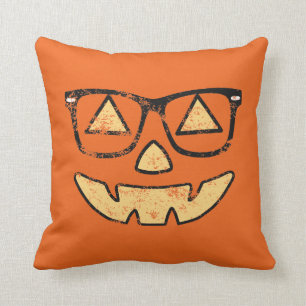 Jack-O-Lantern met bril Pillow Kussen