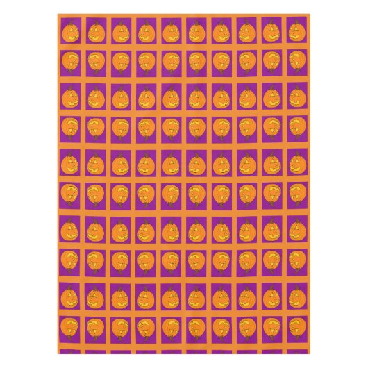 Jack o' Lantern Nappe violette et orange (Devant)