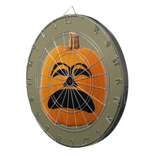 Jack o' Lantern ongelukkig gezicht, Halloween Pump Dartbord (Voorkant Rechts)