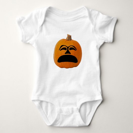 Jack o' Lantern ongelukkig gezicht, Halloween Pump Romper (Voorkant)