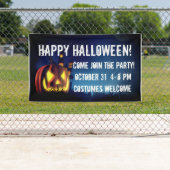 Jack-O-Lantern op Halloween Night Spandoek (Insitu)