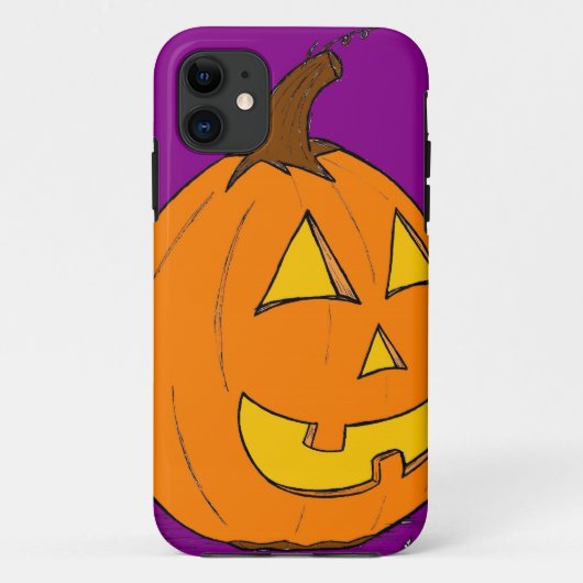 Jack o' Lantern Paarse iPhone 5 Hoesje daar (Achterkant)