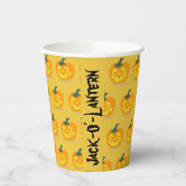 Jack-O’-Lantern papieren bekers (Links)