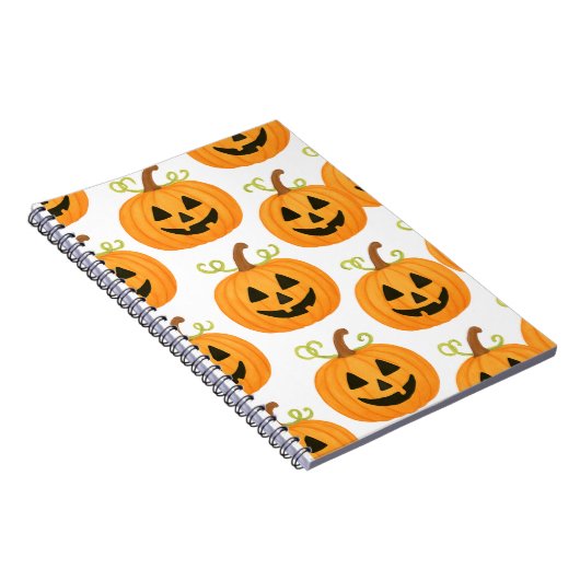 Jack-o’-Lantern Pattern Notitieboek (Rechterzijde)