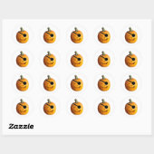 Jack O' Lantern Pirate Ronde Sticker (Vel)