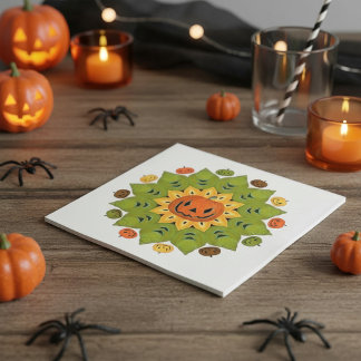Jack-O-Lantern Pompoen Halloween Bloem Servet