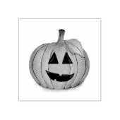 Jack O Lantern Pompoen Vlek Rubber Stempel (Afrduk)