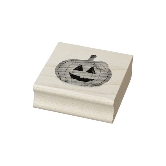 Jack O Lantern Pompoen Vlek Rubber Stempel (Stempel)