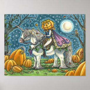 JACK O LANTERN PRINCE OP ZIJN MAGIC UNICORN PONY POSTER