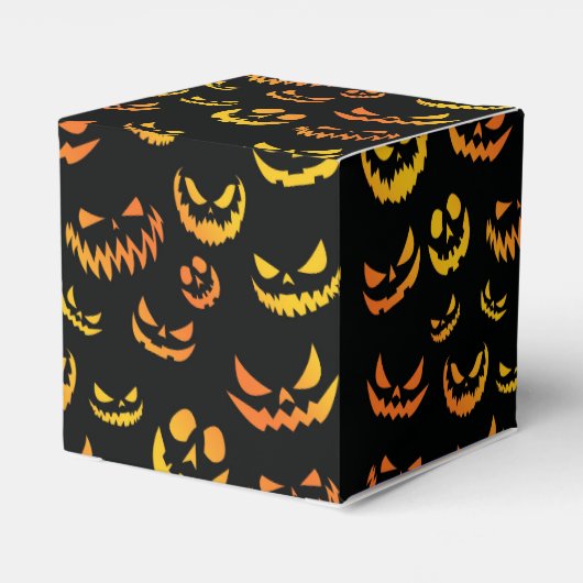 Jack O Lantern Pumpkin Face Bedankdoosjes (Achterkant)