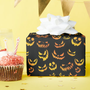 Jack O Lantern Pumpkin Face Cadeaupapier