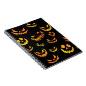 Jack O Lantern Pumpkin Face Notitieboek (Rechterzijde)