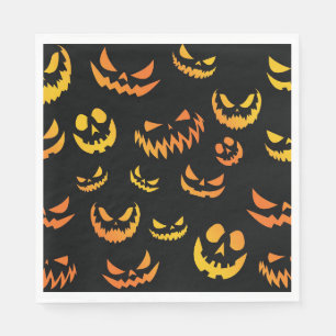 Jack O Lantern Pumpkin Face Servet
