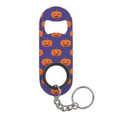 Jack-O'-Lantern Pumpkin Halloween Pattern Mini Flessenopener (Achterkant)