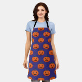 Jack-O'-Lantern Pumpkin Halloween Pattern Schort (Gedragen)