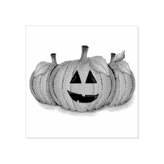 Jack O Lantern Pumpkin Patch Rubber Stamp Rubberstempel (Afrduk)