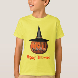 Jack O Lantern Pumpkin Witch Pet Halloween T-shirt