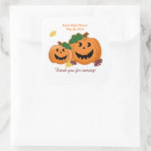 Jack O Lantern Pumpkins Baby shower Favor Sticker (Tas)