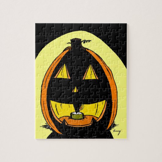 Jack o' Lantern Puzzle Legpuzzel (Verticaal)