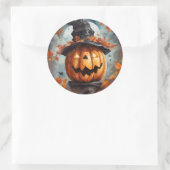 Jack O Lantern Ronde Sticker (Tas)