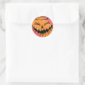 Jack O Lantern Ronde Sticker (Tas)