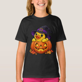 Jack-o'-lantern Rubber Duck Halloween T-shirt