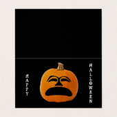 Jack o' Lantern Sad Face Classroom Exchange Kaart Visitekaartjes (Buitenkant ongevouwen)