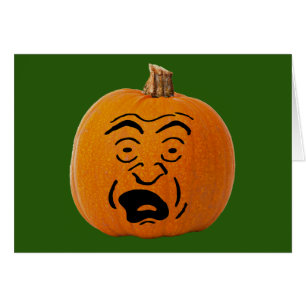Jack o' Lantern Scared Face, Halloween Pumpkin