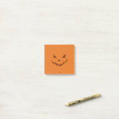 Jack O Lantern Sinaasappel Post-it® Notes (Op bureau)