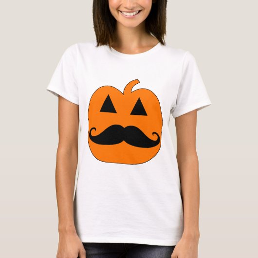 Jack o Lantern snor T-shirt (Voorkant)
