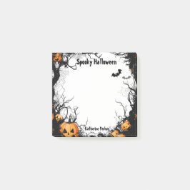 Jack O Lantern Spooky Halloween Post-it® Notes