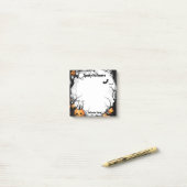 Jack O Lantern Spooky Halloween Post-it® Notes (Op bureau)