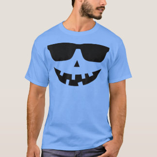 Jack O Lantern Sunglasses Pumpkin Funny Halloween T-shirt