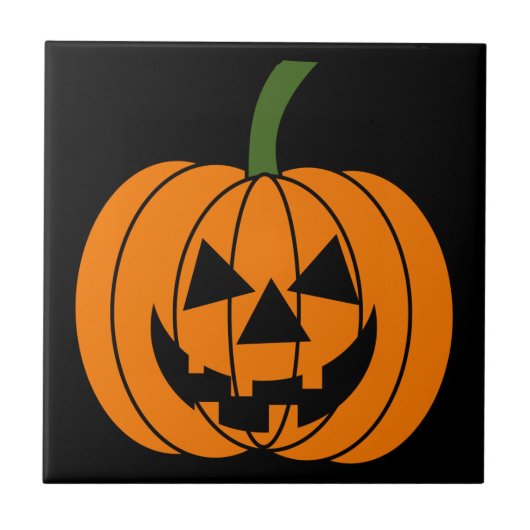 Jack O' Lantern Tegeltje (Voorkant)