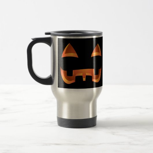 Jack-o-lantern Travel Mug Halloween Pumpkin Cups Reisbeker (Links)