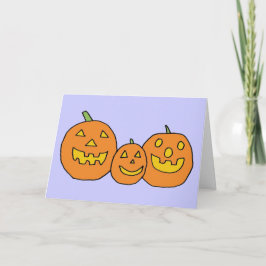 Jack-o'-Lantern Trio kaart