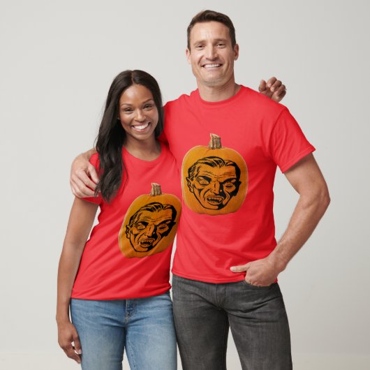Jack O"Lantern Vampier Gezicht Halloween Unisex T-shirt (Unisex)