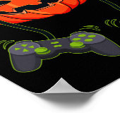 Jack O Lantern Video Gamer Controllers Halloween B Poster (Hoek)