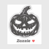 Jack-o'-lantern vinyl sticker (Vel)