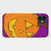 Jack o' Lantern violet iPhone 5 Coque (Dos (Horizontal))